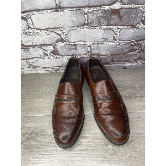 Winthrop USA Brown Leather Penny Loafers Dress Shoes Men’s Sz 10EEE US/44EU main image 11